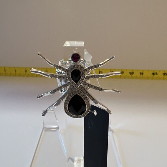 Spider - Tiger Eye & Citrine 925 Sterling Silver Ring Jewelry s.8 BR89308 - Picture 2 of 9